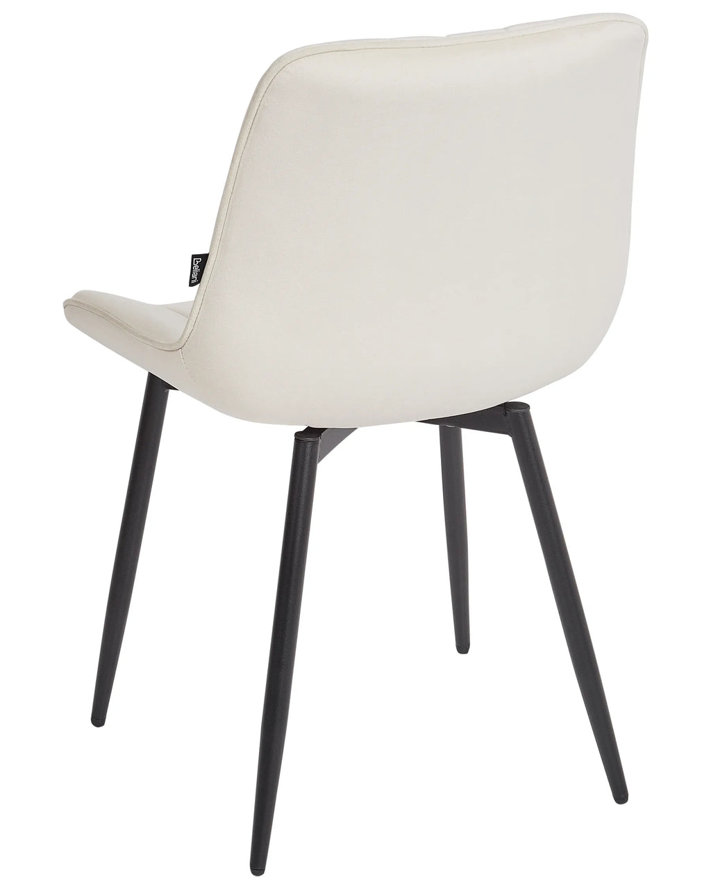 Set of 2 Dining Chairs DUBROVNIK Velvet Light Beige