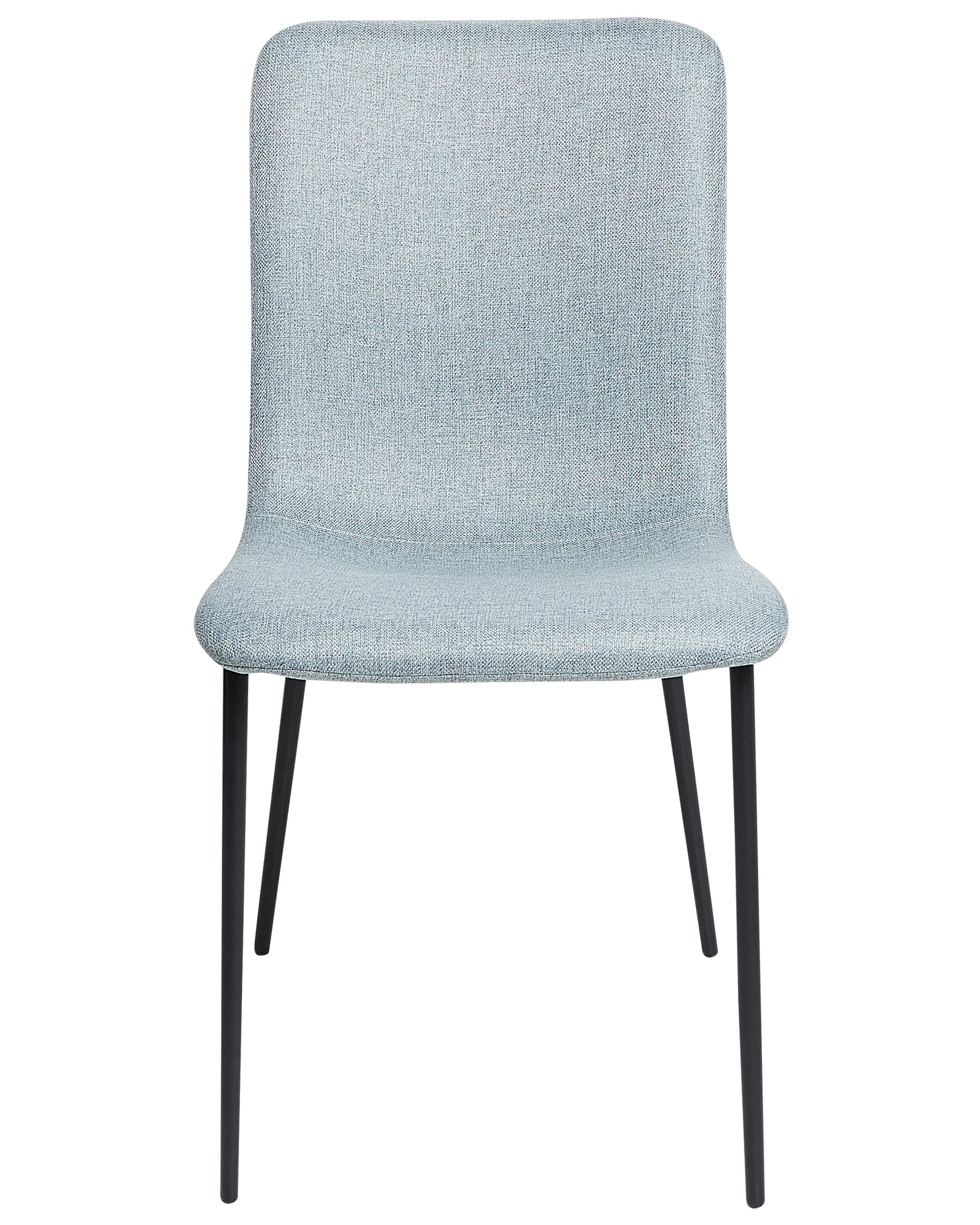 Set of 4 Dining Chairs GLENDIVE Fabric Light Blue