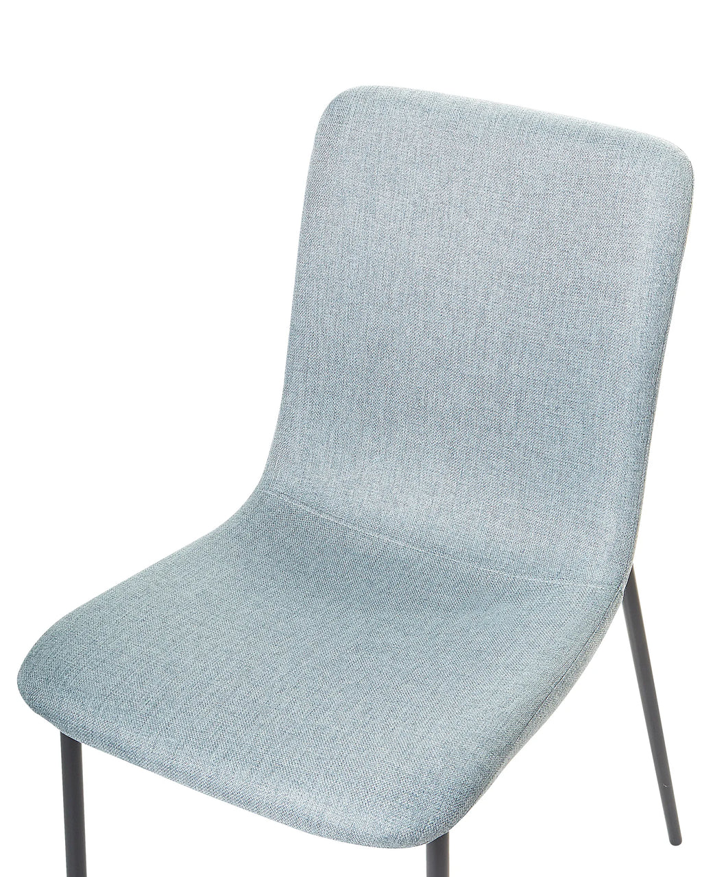 Set of 4 Dining Chairs GLENDIVE Fabric Light Blue