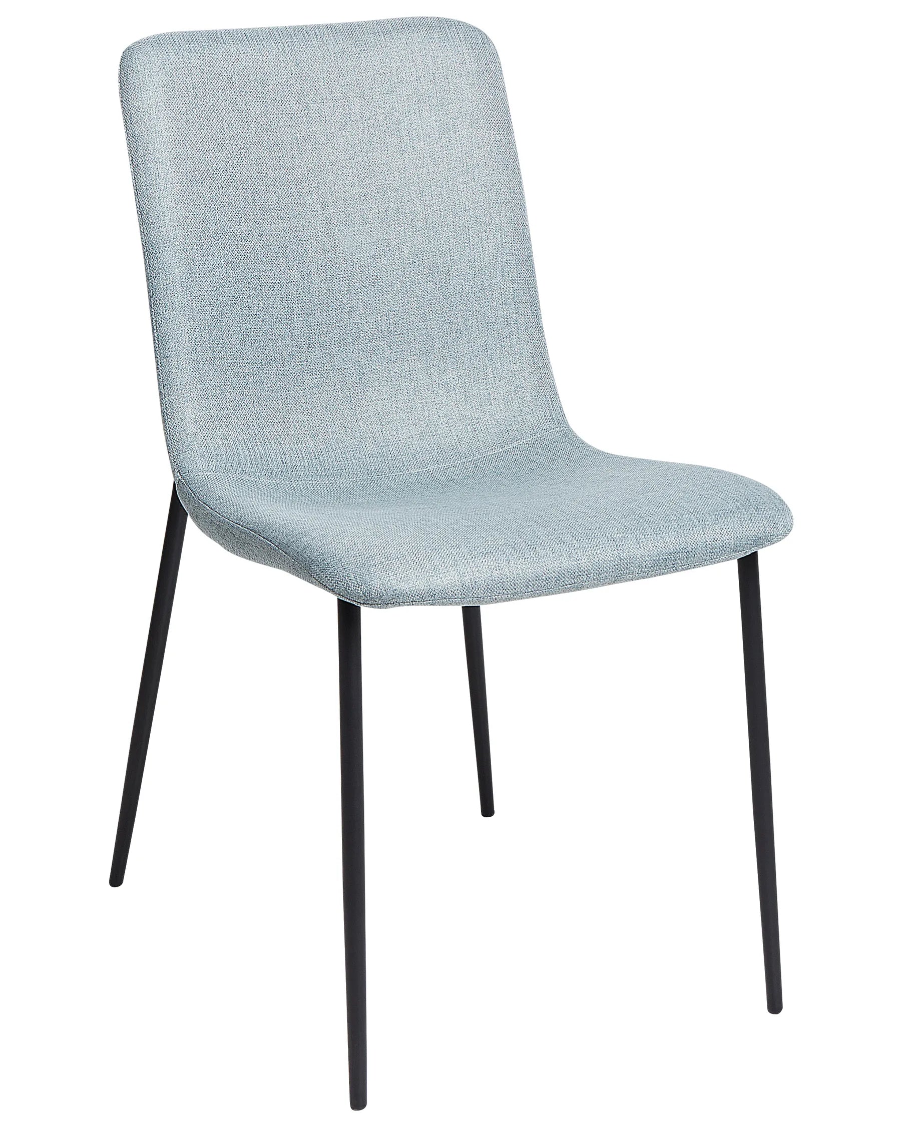 Set of 4 Dining Chairs GLENDIVE Fabric Light Blue