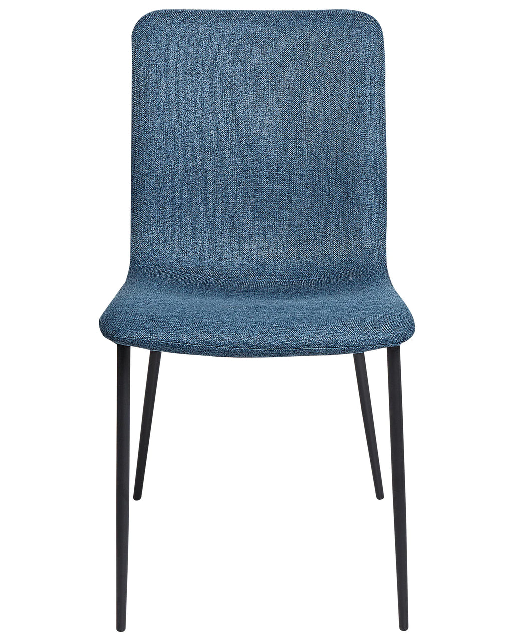 Set of 4 Dining Chairs GLENDIVE Fabric Dark Blue
