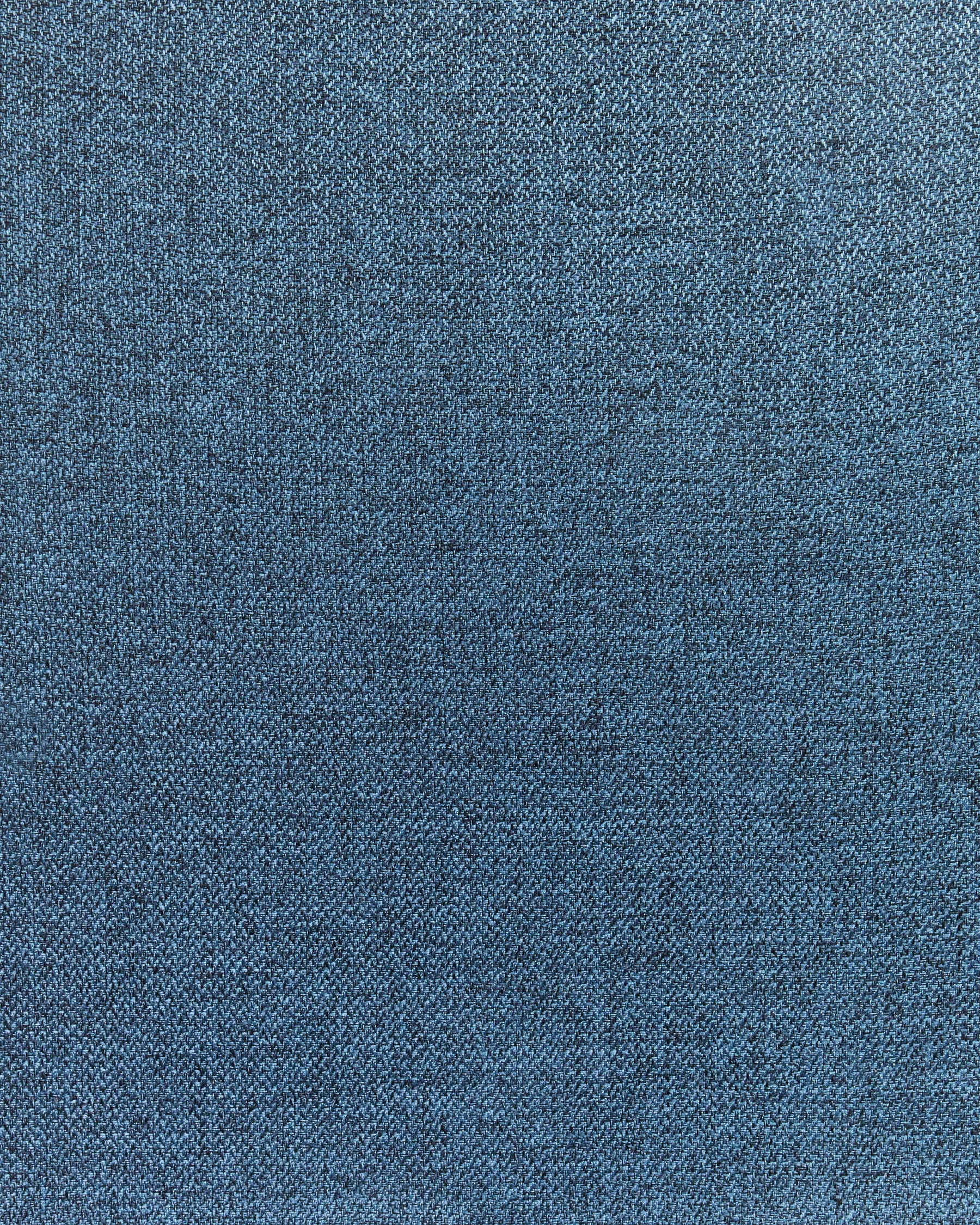 Set of 4 Dining Chairs GLENDIVE Fabric Dark Blue