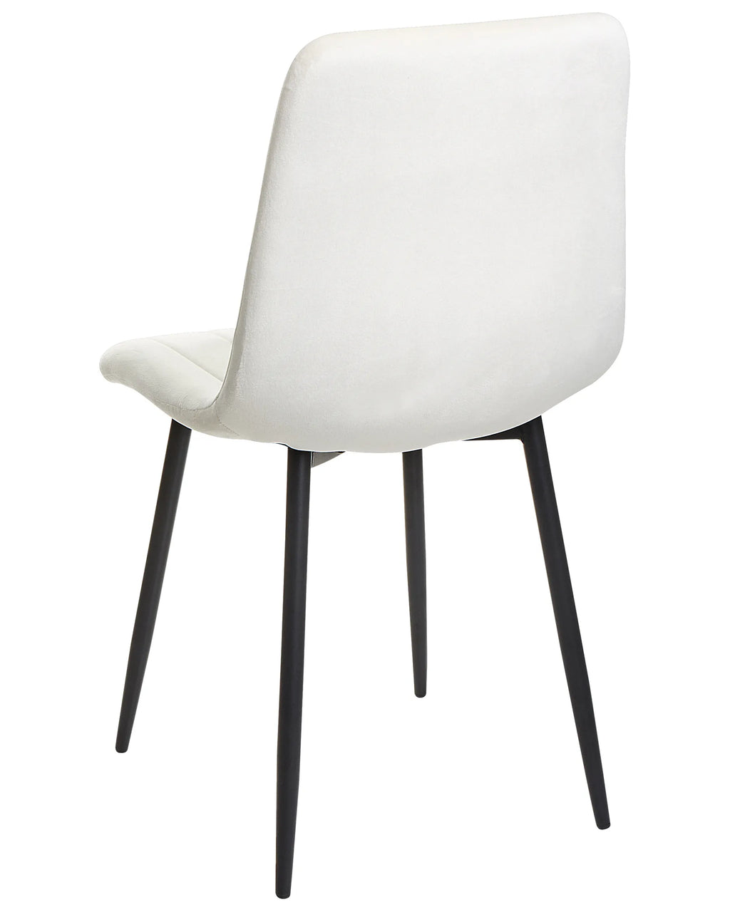 Set of 4 Dining Chairs KALISPELL Velvet Off-White
