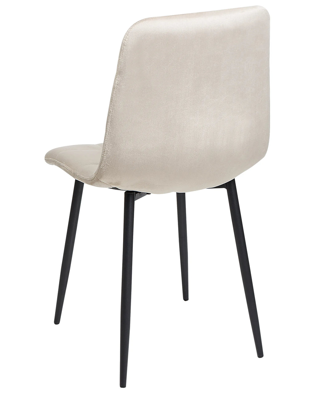 Set of 4 Dining Chairs POWELL Velvet Beige