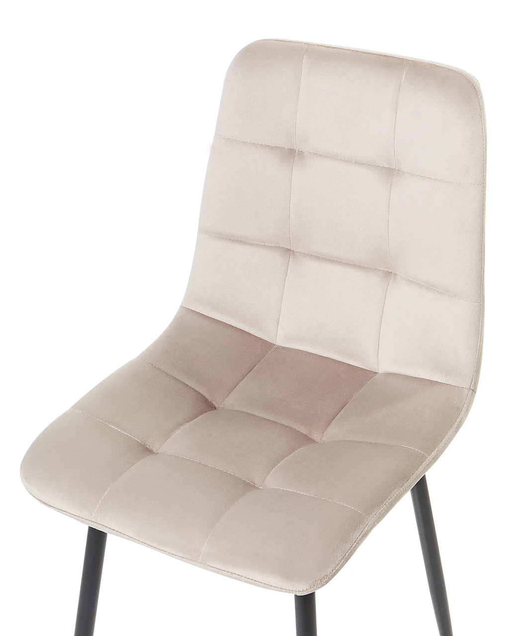 Set of 4 Dining Chairs POWELL Velvet Beige