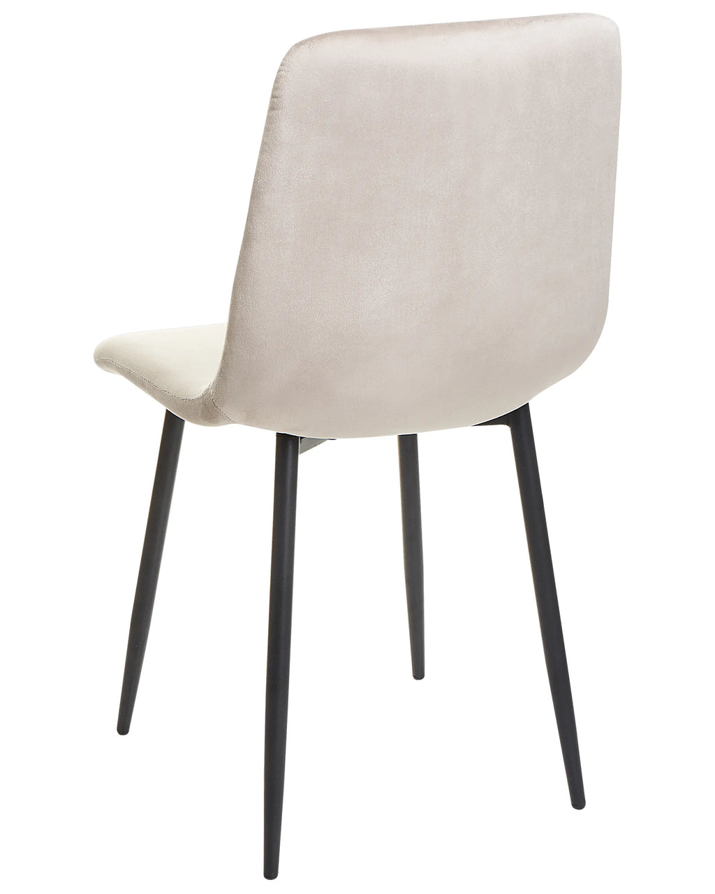 Set of 4 Dining Chairs HAVRE Velvet Beige