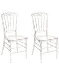 Set of 2 Dining Chairs MENDON Transparent