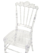 Set of 2 Dining Chairs MENDON Transparent