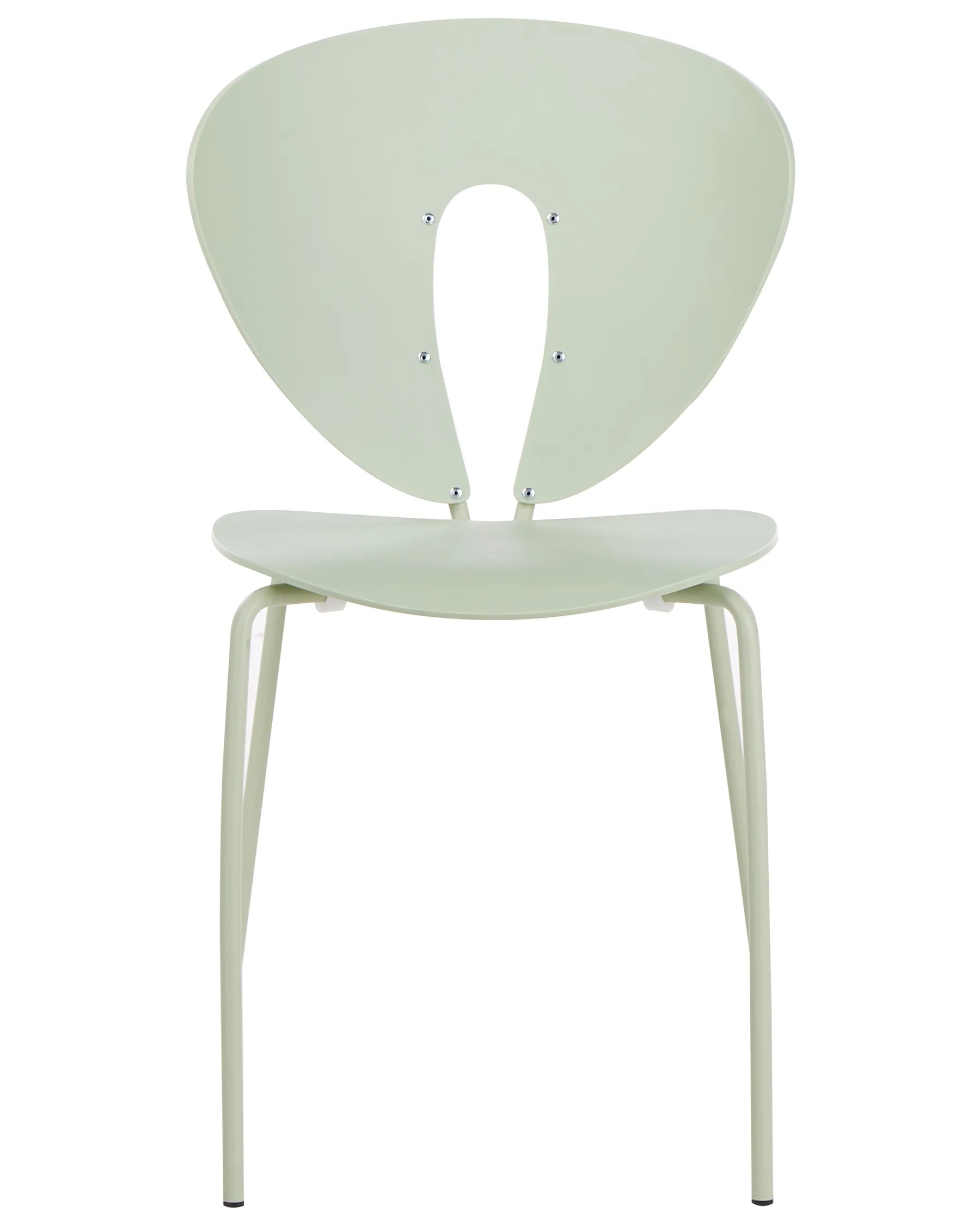 Set of 2 Dining Chairs TRACY Light Green