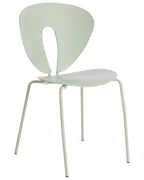 Set of 2 Dining Chairs TRACY Light Green