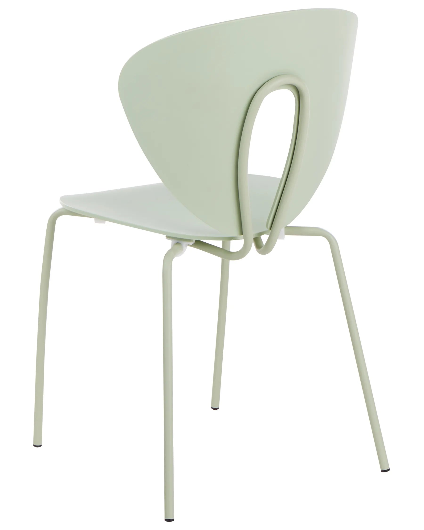 Set of 2 Dining Chairs TRACY Light Green