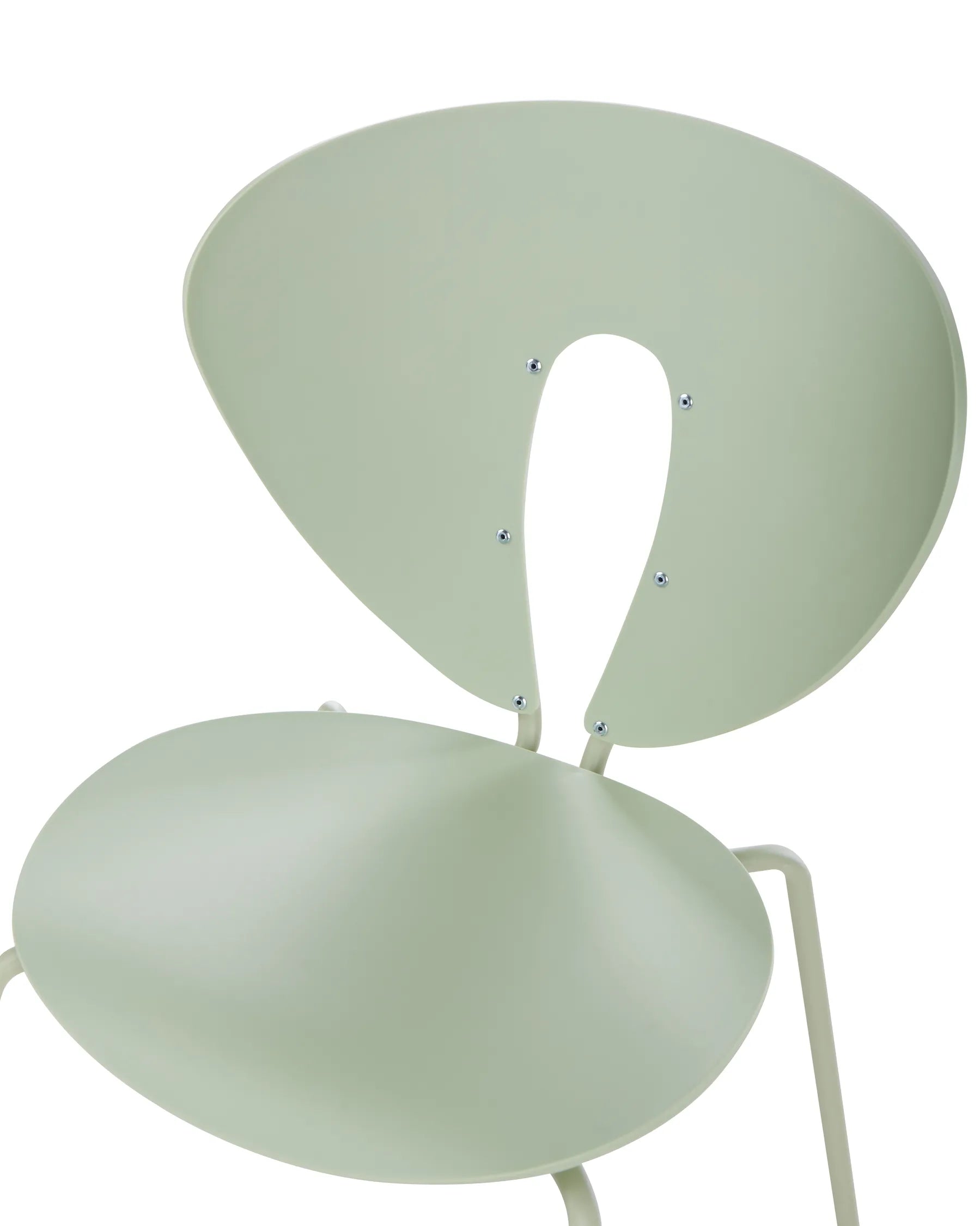 Set of 2 Dining Chairs TRACY Light Green