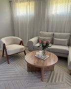 Armchair SKEI Boucle White