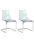 Set of 2 Dining Chairs MARSHALL Black