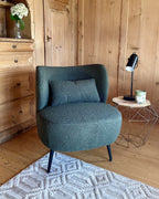 Armchair OTSBY Boucle Dark Green