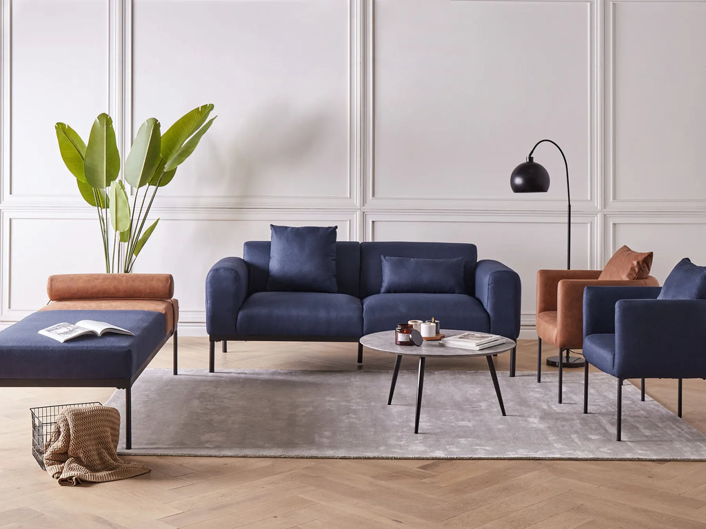 Armchair MALMOS Fabric Dark Blue
