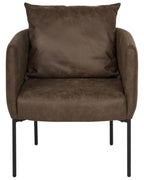 Armchair MALMOS Faux Leather Dark Brown