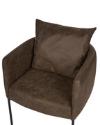 Armchair MALMOS Faux Leather Dark Brown