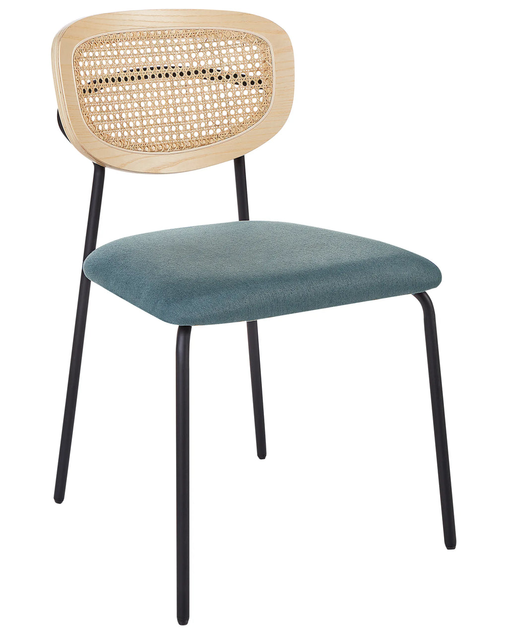 Set of 2 Dining Chairs MAYETTA Metal Teal