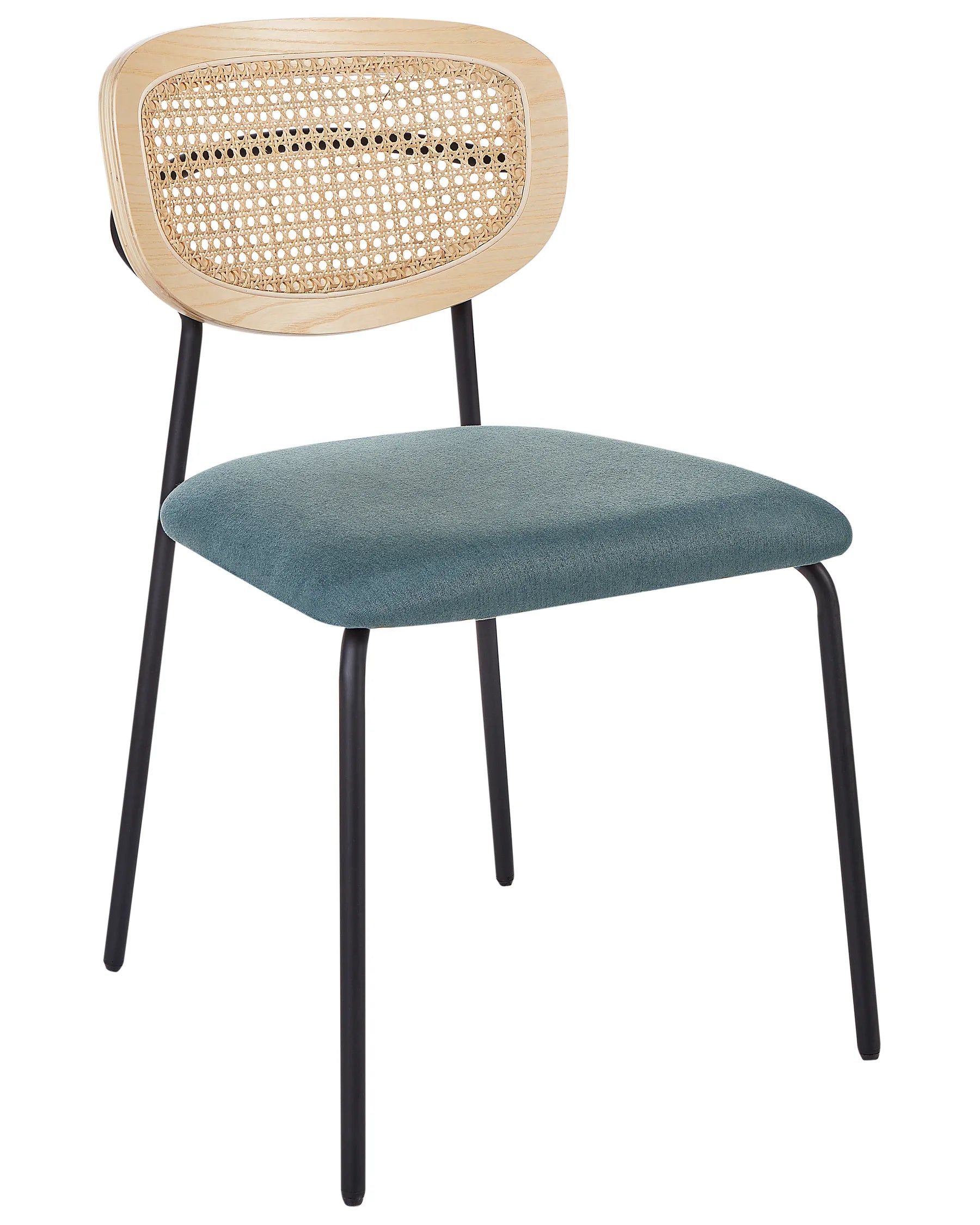 Set of 2 Dining Chairs MAYETTA Metal Teal