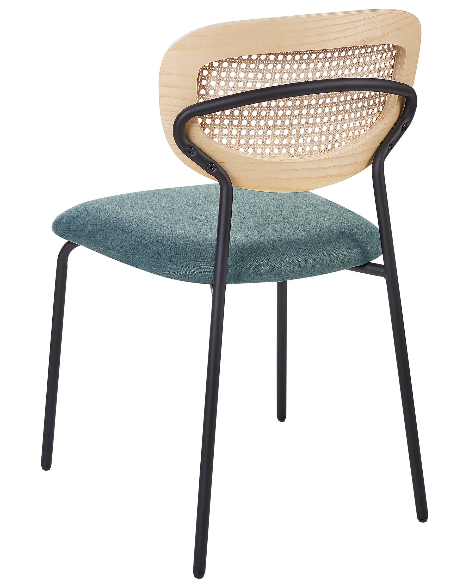 Set of 2 Dining Chairs MAYETTA Metal Teal
