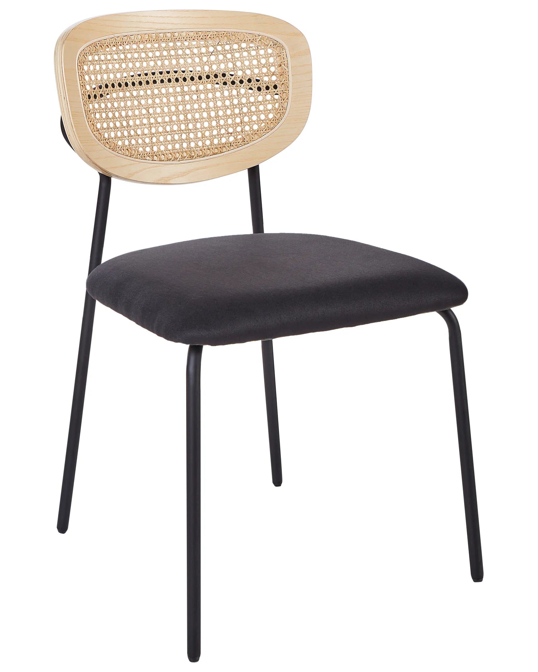 Set of 2 Dining Chairs MAYETTA Metal Black