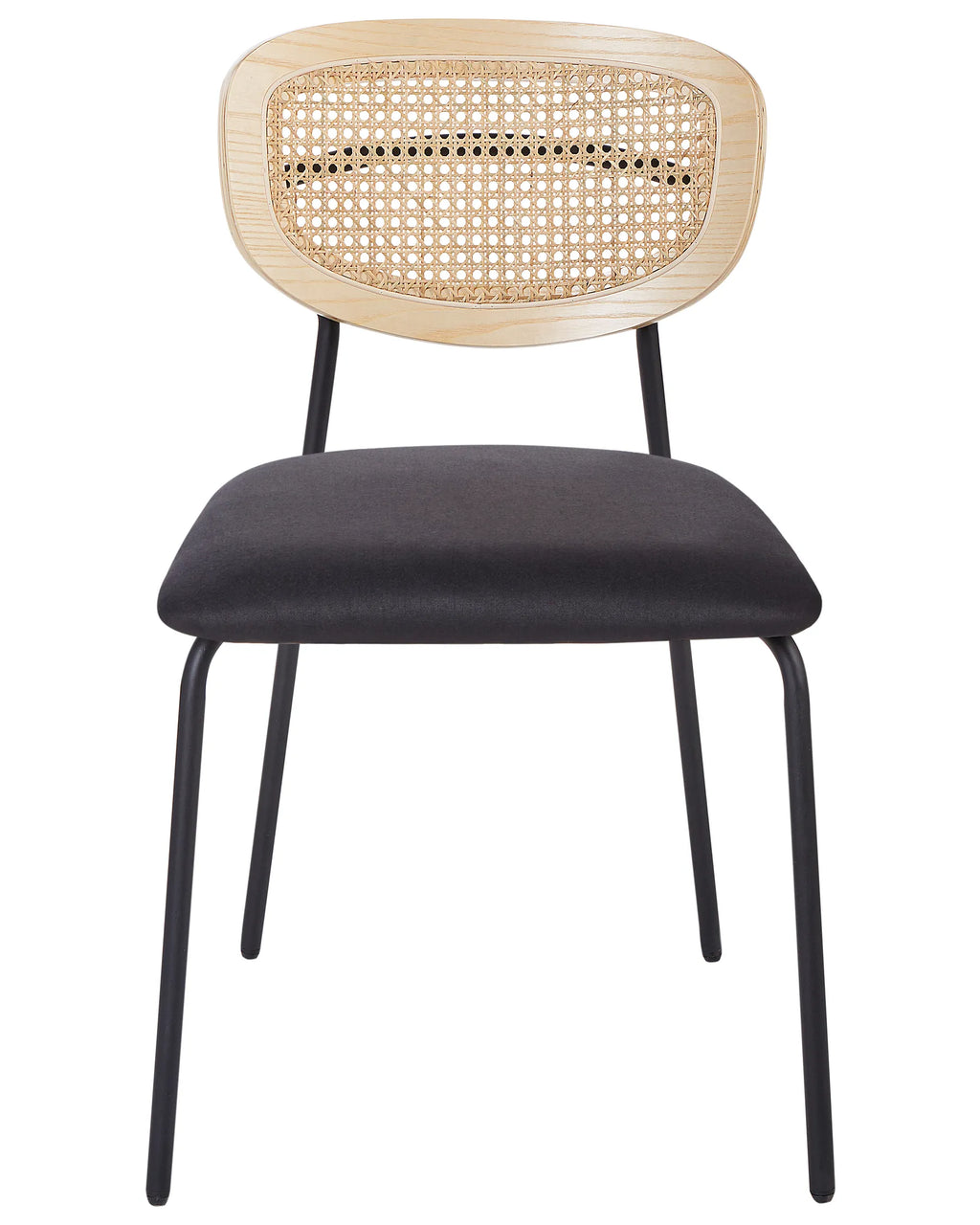 Set of 2 Dining Chairs MAYETTA Metal Black