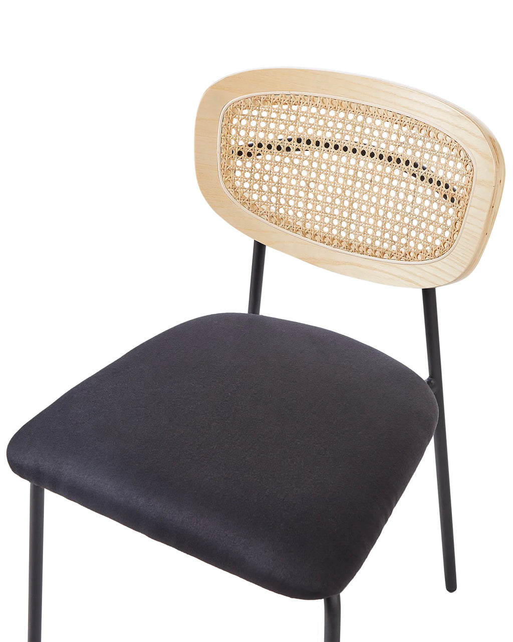 Set of 2 Dining Chairs MAYETTA Metal Black