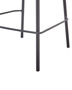 Set of 2 Bar Chairs MAYETTA Rattan Orange