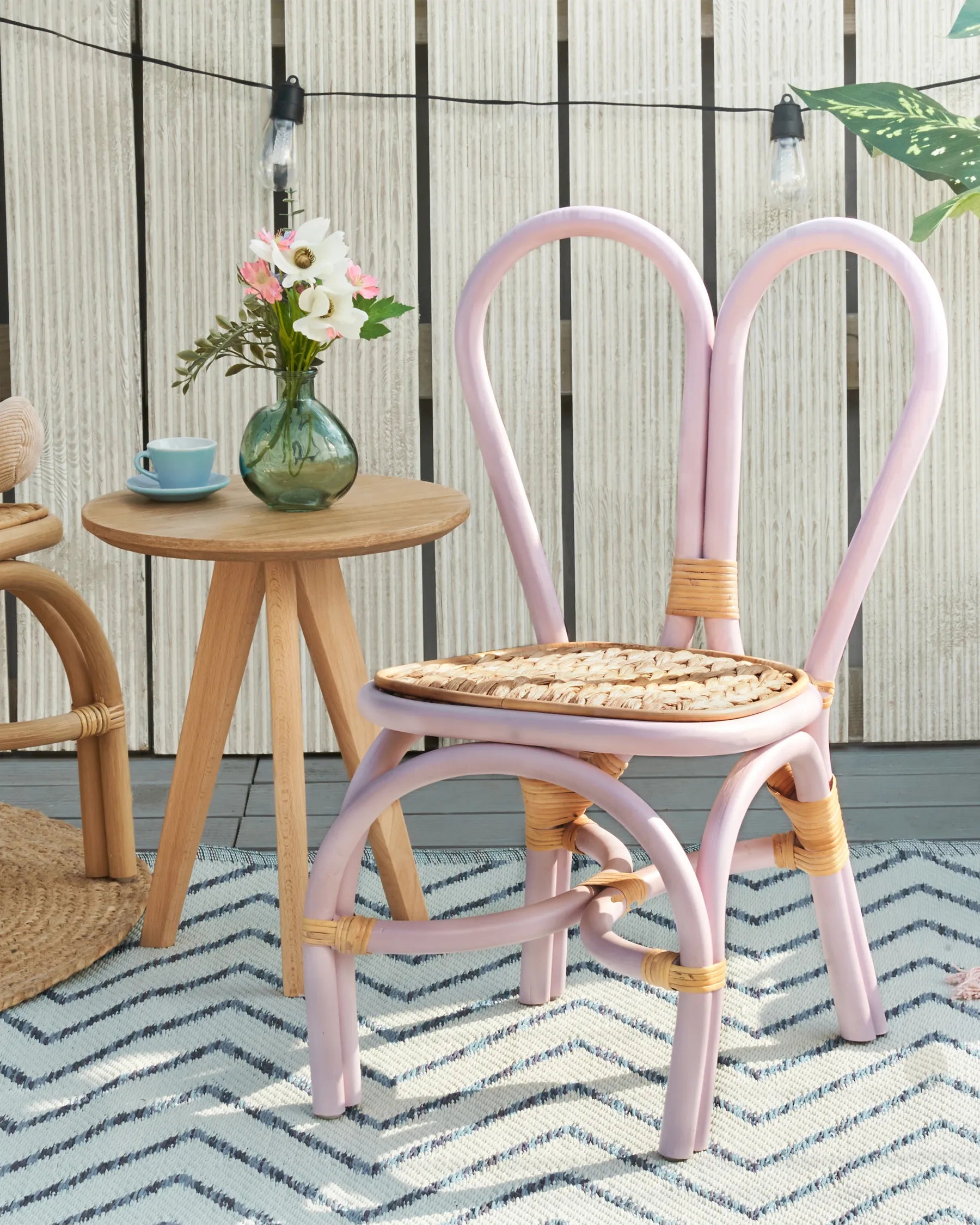 Kids Chair DESIMI Rattan Violet
