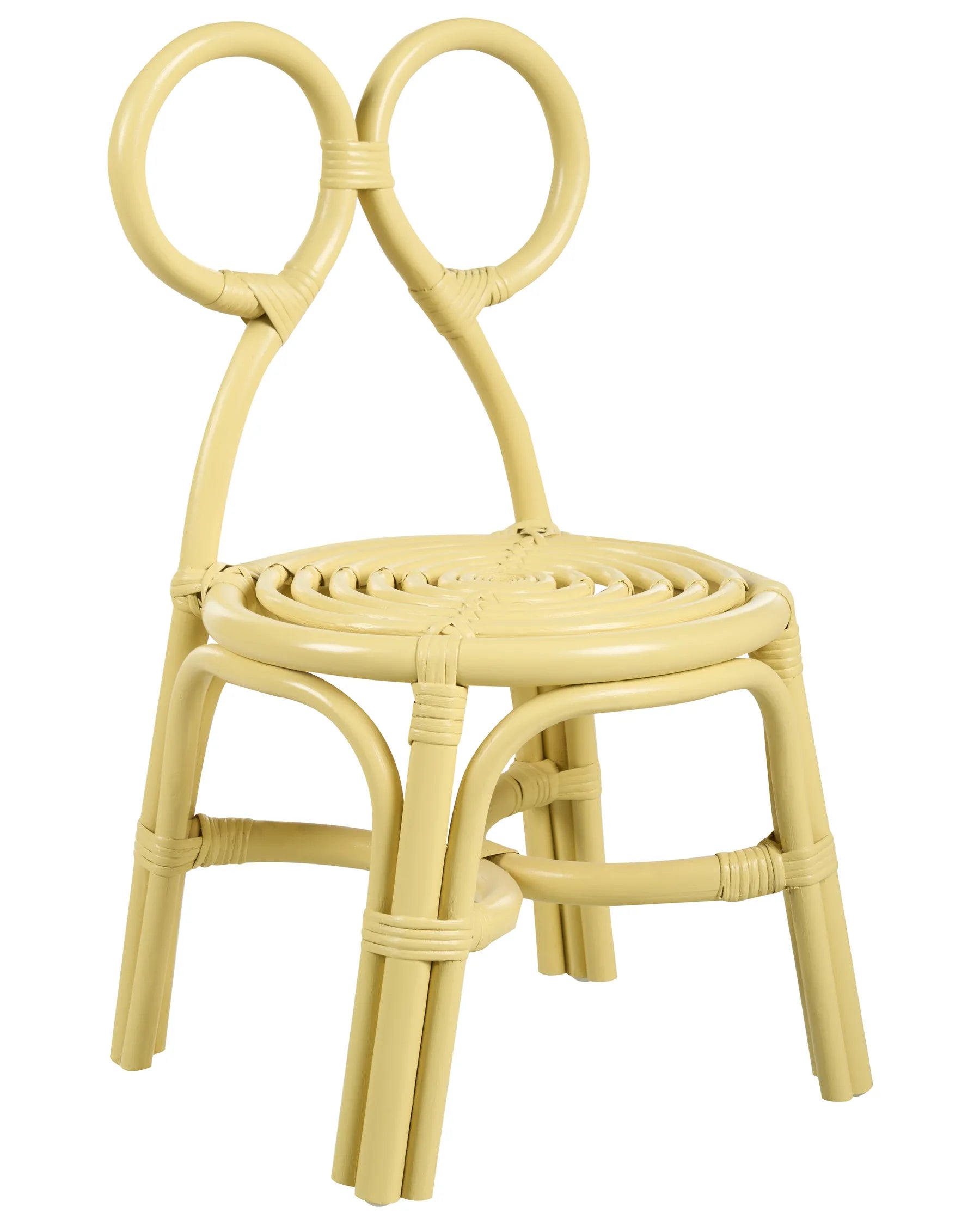 Kids Chair MIRTIA Rattan Yellow