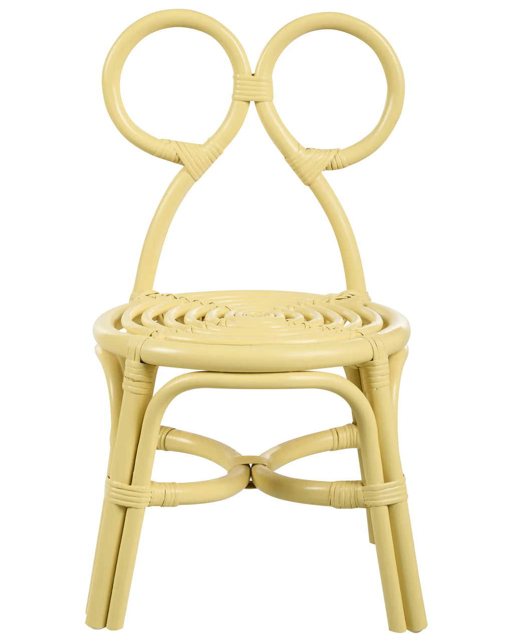 Kids Chair MIRTIA Rattan Yellow