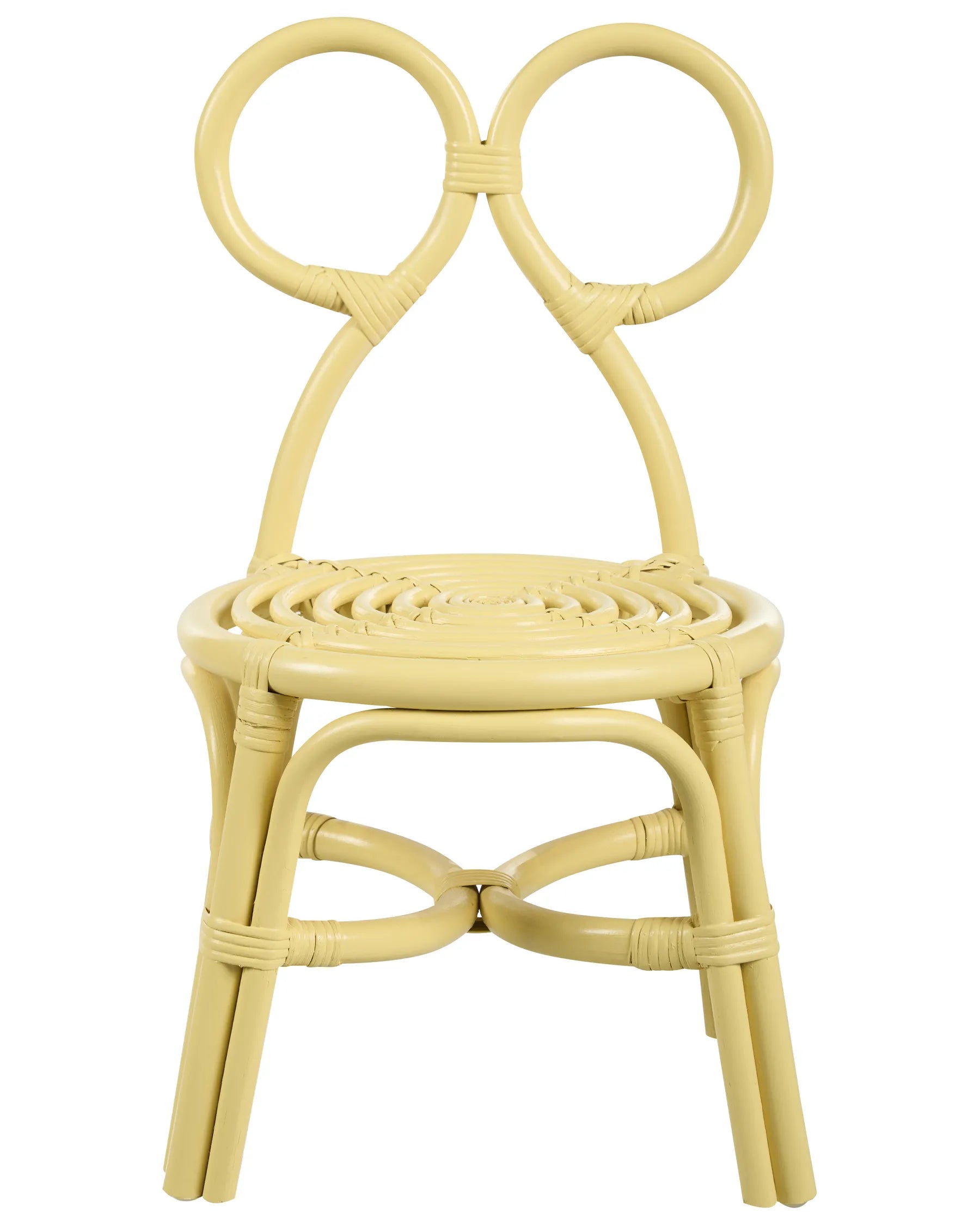 Kids Chair MIRTIA Rattan Yellow