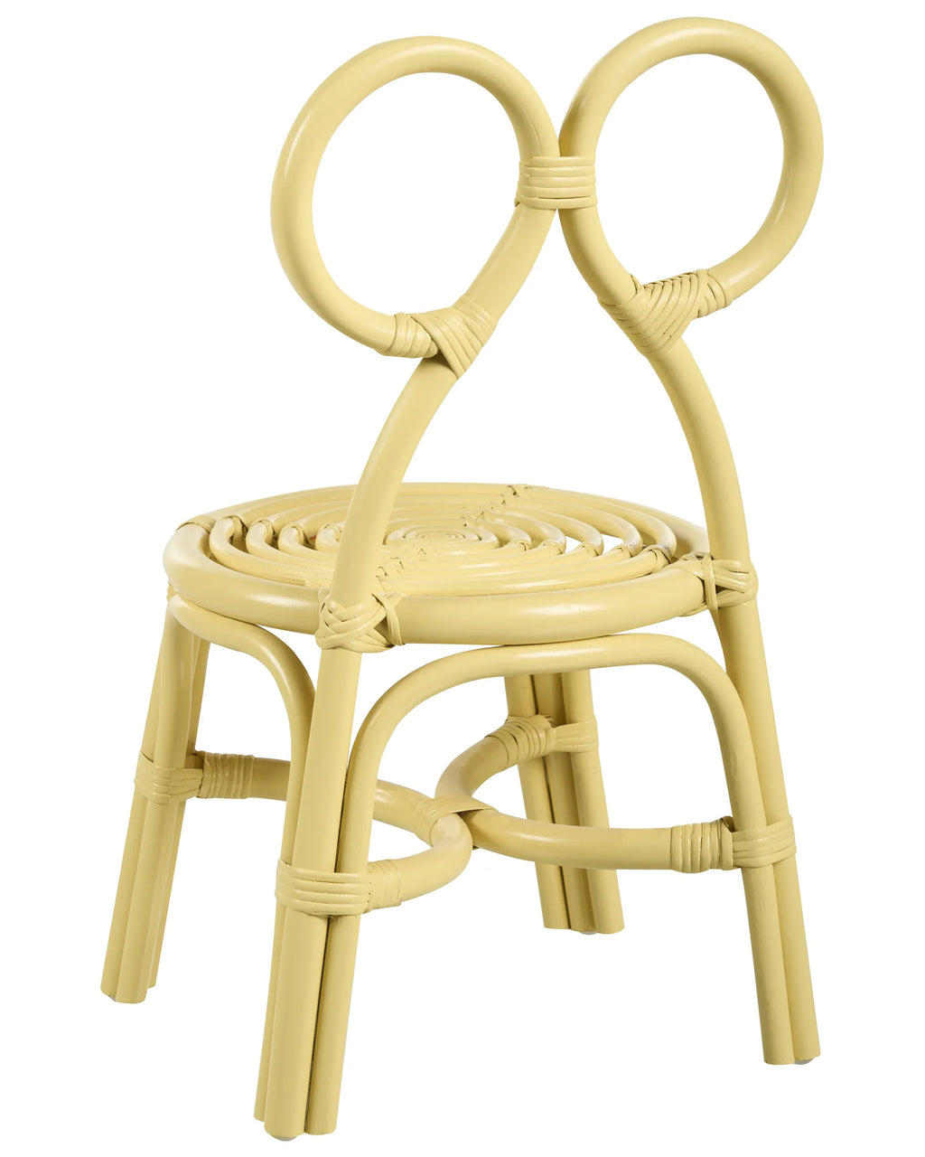 Kids Chair MIRTIA Rattan Yellow