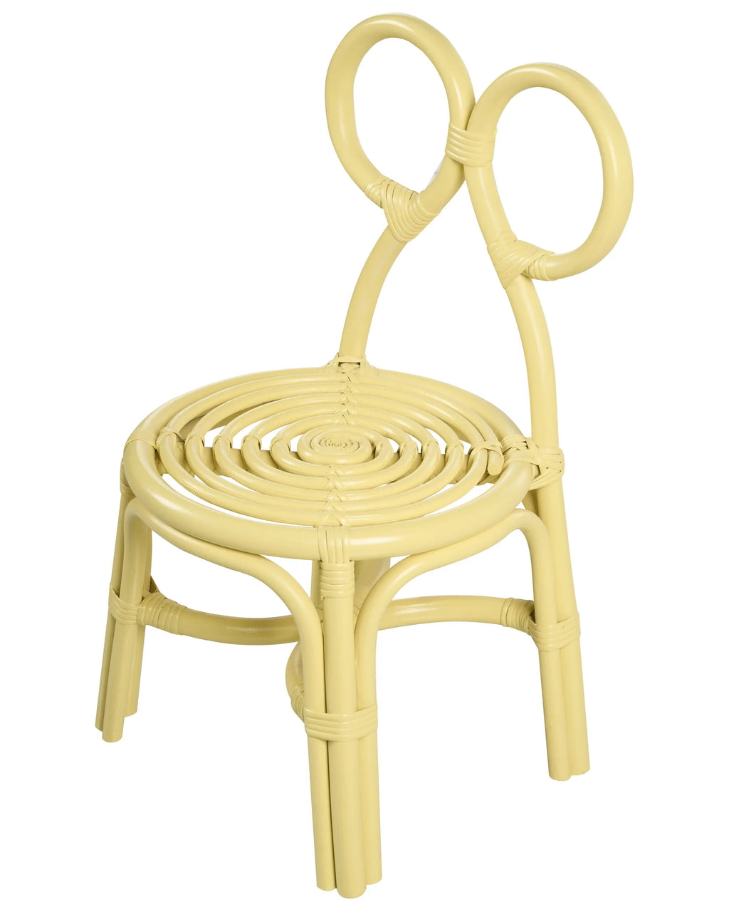 Kids Chair MIRTIA Rattan Yellow