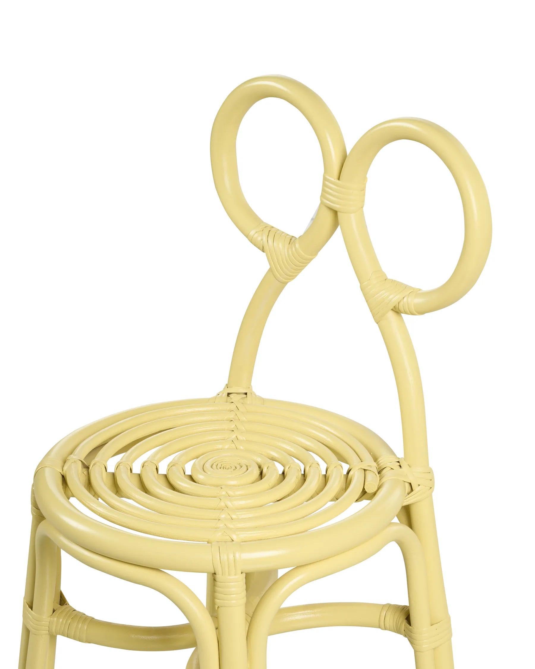 Kids Chair MIRTIA Rattan Yellow