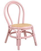 Kids Chair KALIVIA Rattan Pink