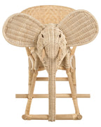 Kids Rocking Chair Elephant AMPOLLINO Rattan Natural