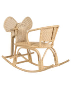 Kids Rocking Chair Elephant AMPOLLINO Rattan Natural