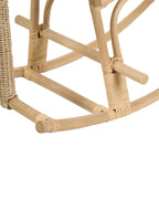 Kids Rocking Chair Elephant AMPOLLINO Rattan Natural