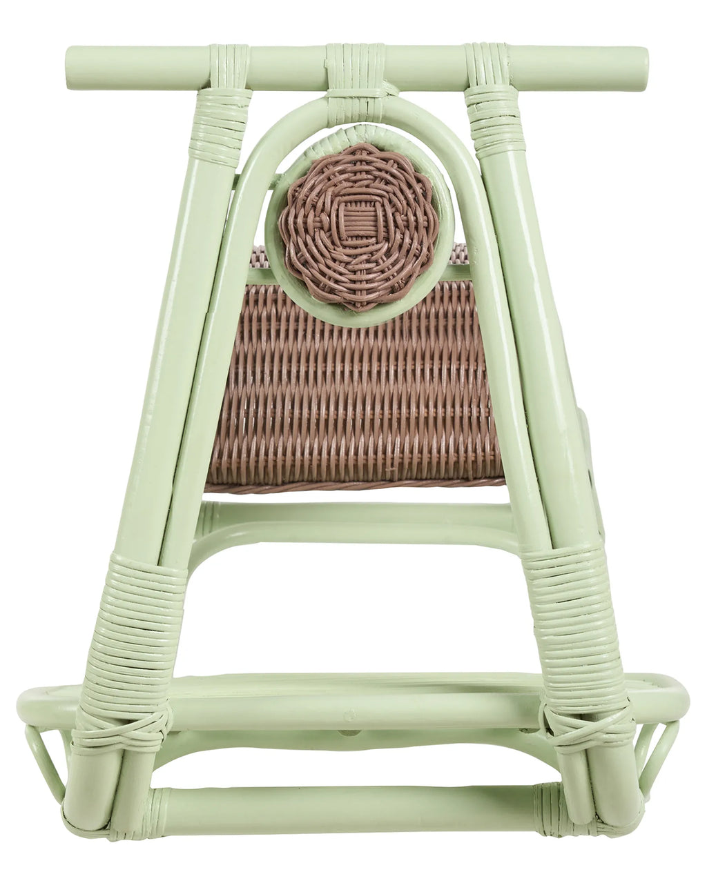 Kids Rocking Chair ASPRIA Rattan Light Green
