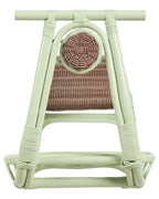 Kids Rocking Chair ASPRIA Rattan Light Green
