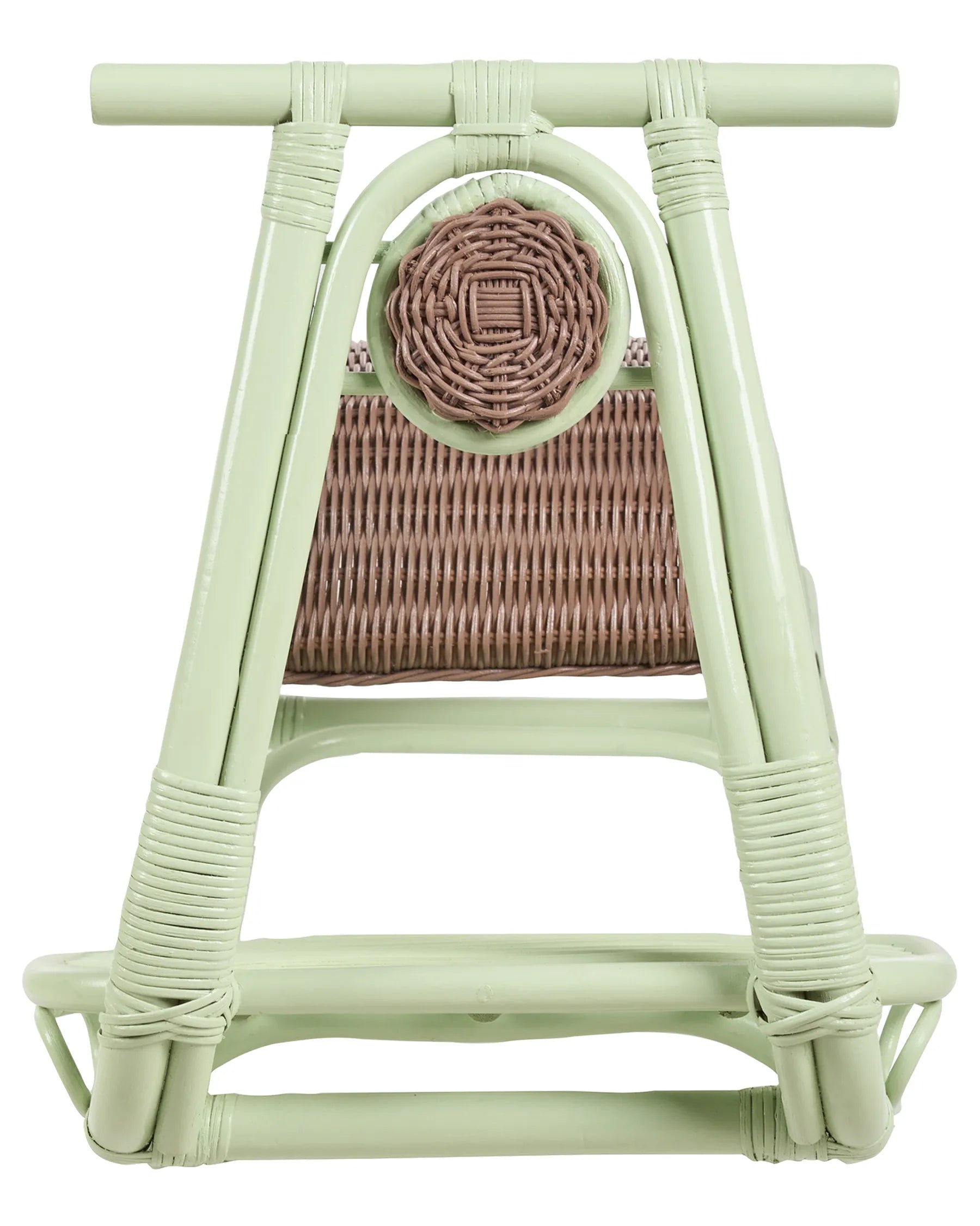 Kids Rocking Chair ASPRIA Rattan Light Green