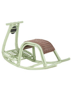 Kids Rocking Chair ASPRIA Rattan Light Green