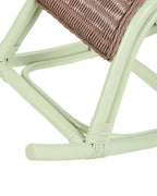 Kids Rocking Chair ASPRIA Rattan Light Green