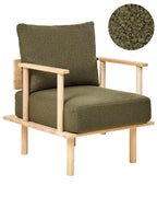 Armchair ASKER Boucle Dark Green