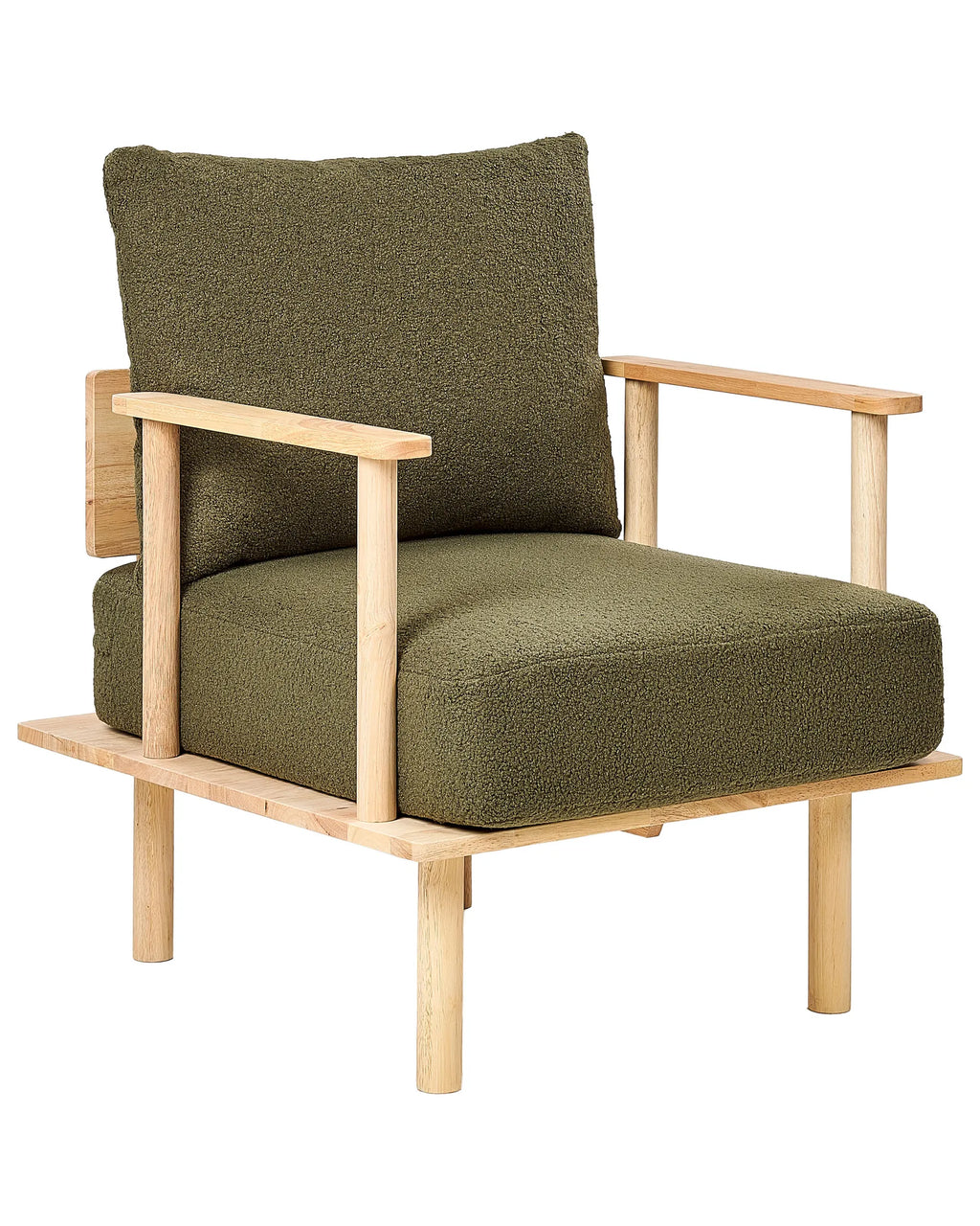 Armchair ASKER Boucle Dark Green