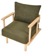 Armchair ASKER Boucle Dark Green
