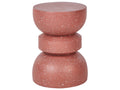 Side Table FALIRO 37 cm 37 cm Red Terrazzo
