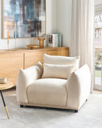 Armchair JAMSA Boucle Off-White